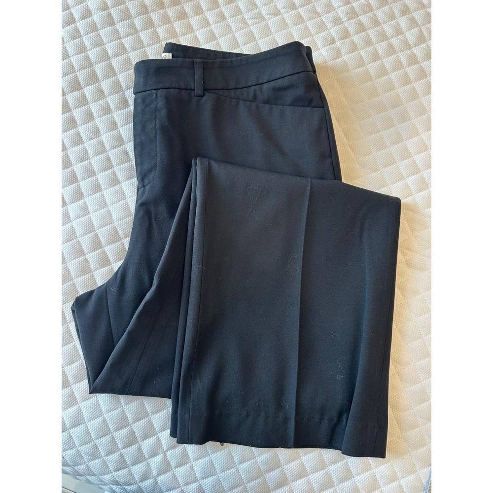 Coldwater Creek Womens Black Straight Leg Dress Pants Trousers size 10
